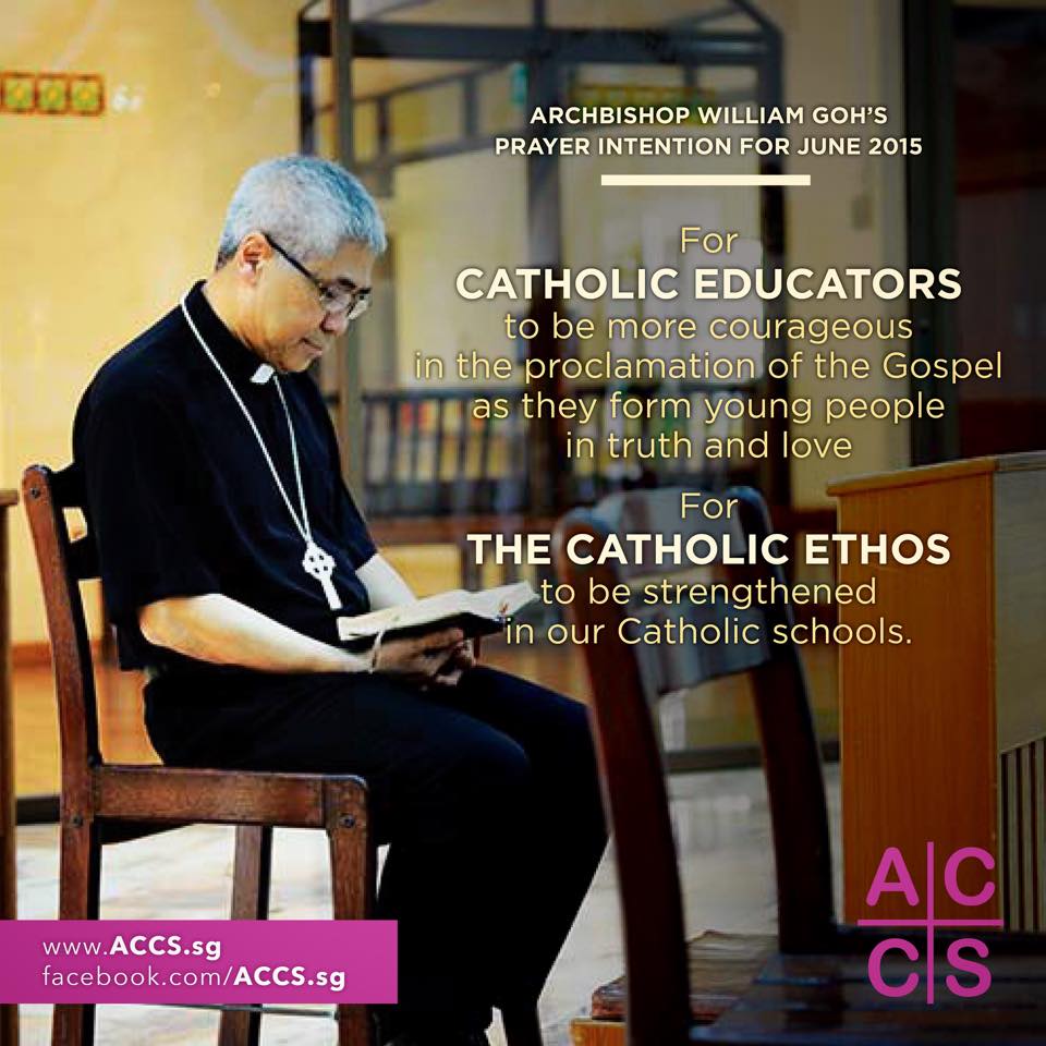 Join Archbishop William Goh in praying for our Catholic schools!