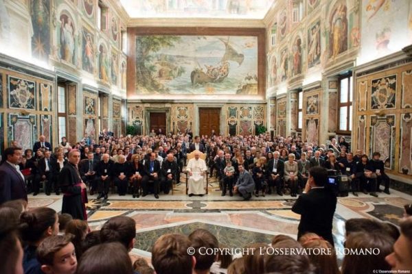 Pope Francis' address during his audience with Representatives of the Catholic Schools Parents’ Association