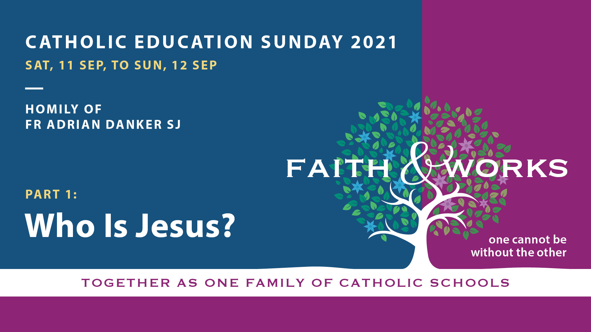 Catholic Education Sunday Homily – Part 1: Who Is Jesus?