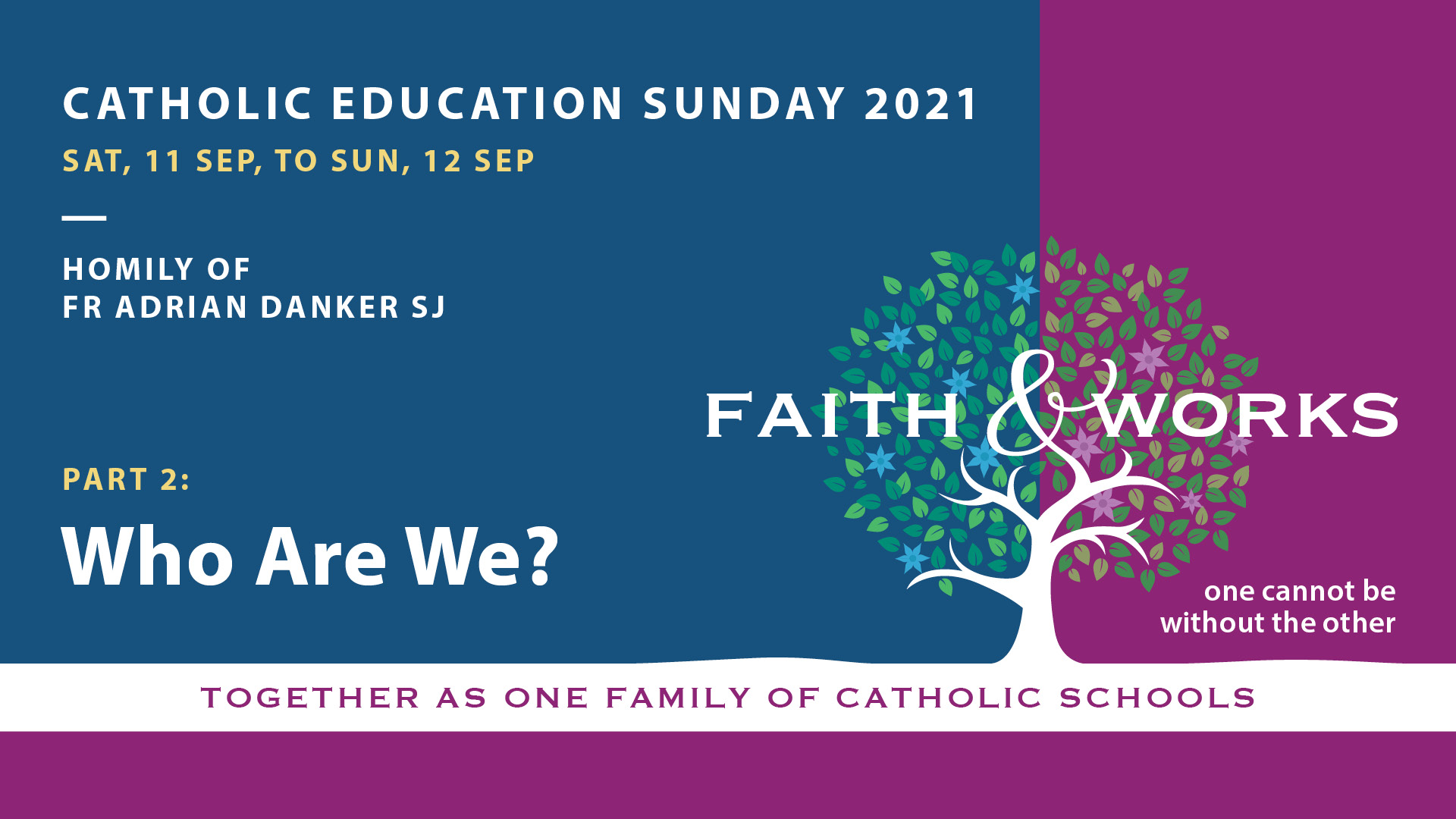Catholic Education Sunday Homily – Part 2: Who Are We?